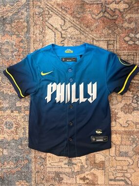 Kids Nike Phillies City Connect Bryce Harper Jersey